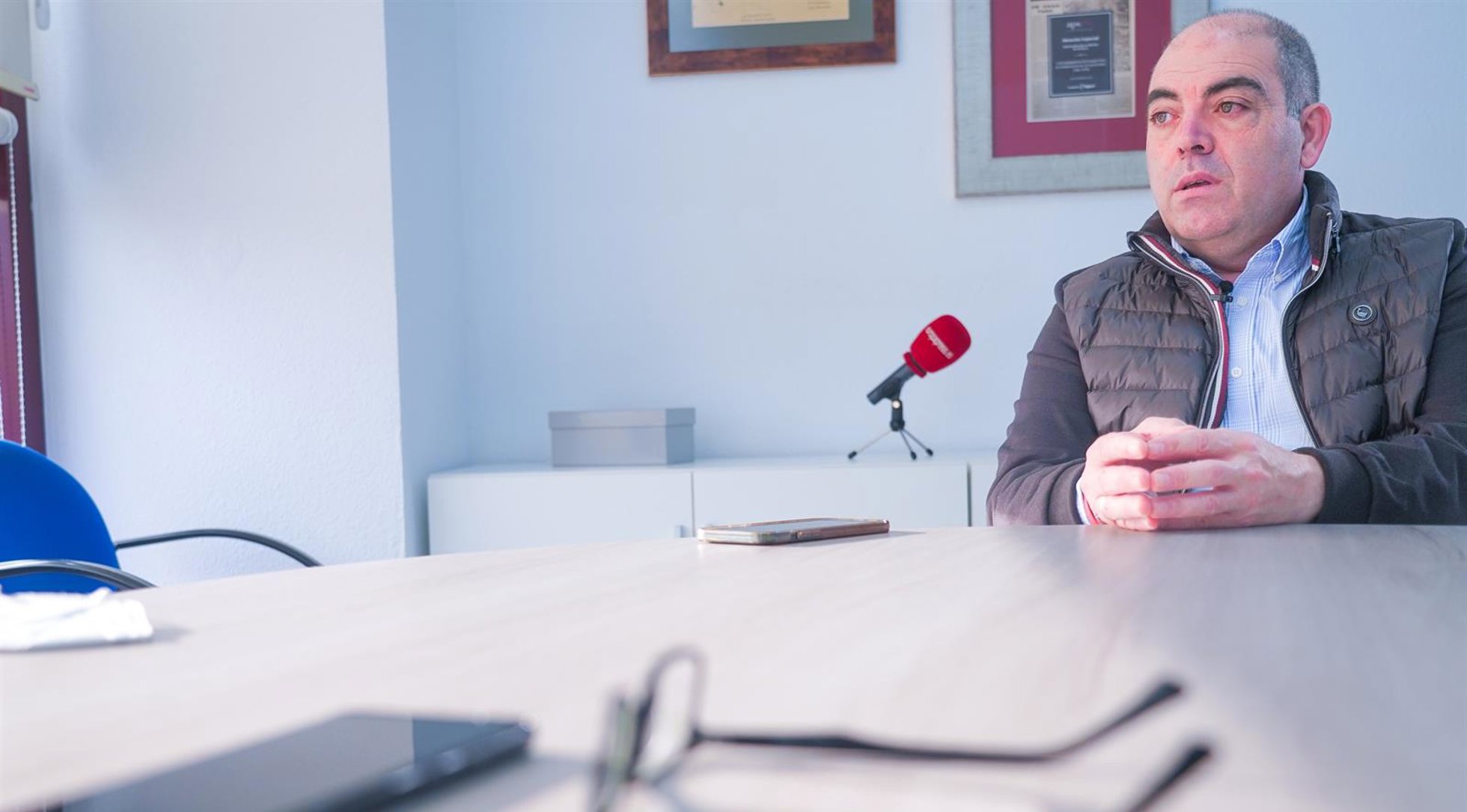 El presidente de ATA y vicepresidente de la CEOE, Lorenzo Amor, en la entrevista con Europa Press