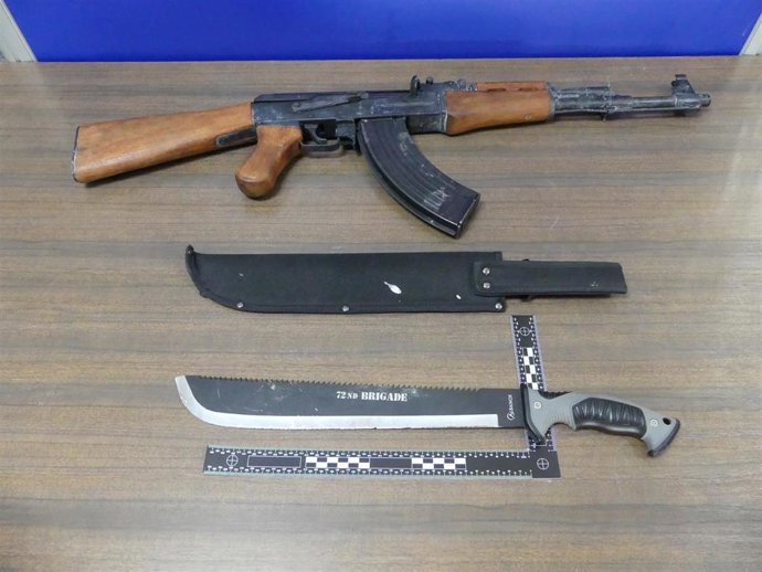 Armas intervenidas en una operación policial