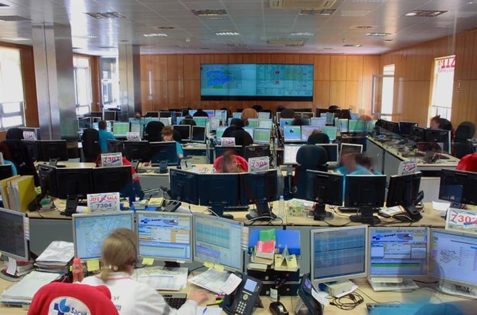 Sala del Centro de Emergencias 1-1-2.