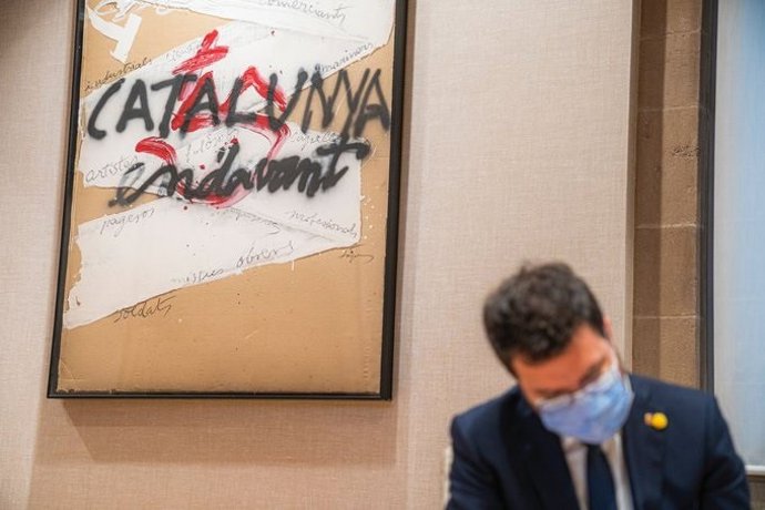 El presidente de la Generalitat, Pere Aragons