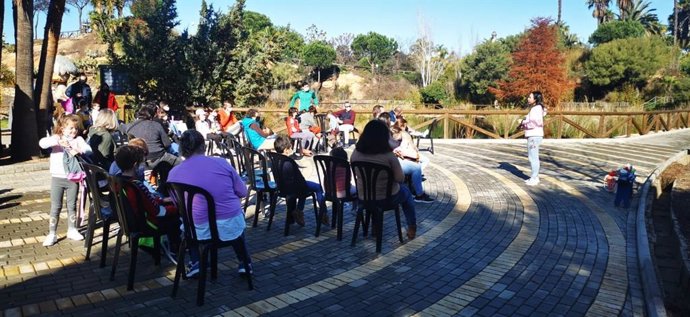 Actividad en el parque botánico Celestino Mutis.