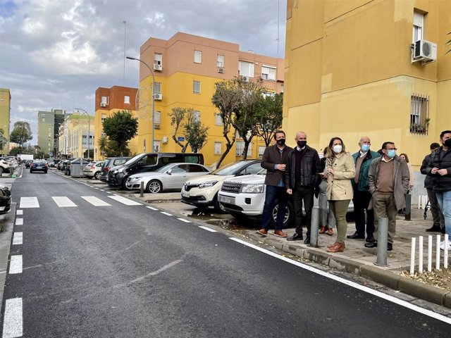 Obras de mejora en el distrito Norte de Sevilla.