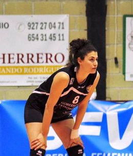 Gala Clemente, exjugadora del club Voleibol Arroyo, en una imagen de archivo.