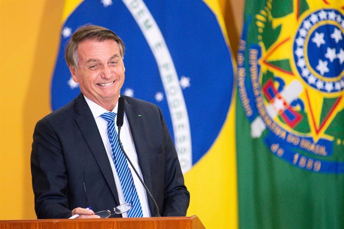 Archivo - El presidente de Brasil, Jair Bolsonaro