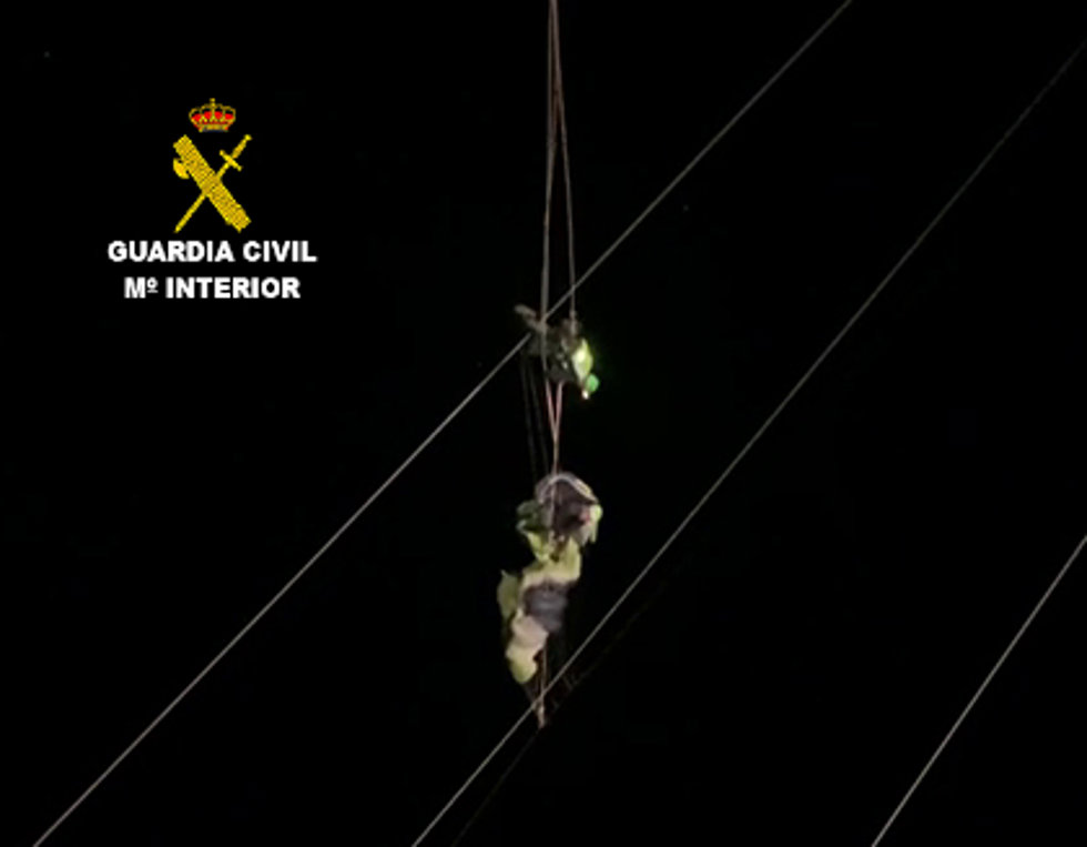 Parapentista rescatado por la Guardia Civil