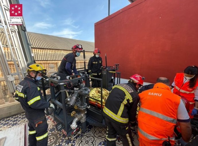 Rescate de la persona accidentada