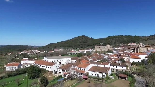 Vista de Castaño del Robledo (Huelva), uno de los 40 municipios andaluces libres de Covid-19 a 3 de enero de 2022