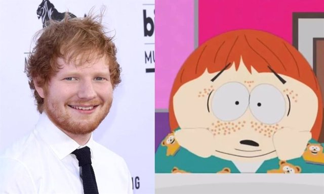 Ed Sheeran  y personaje de South park