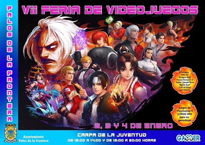 Cartel de la VII Feria de Viedeojuegos.