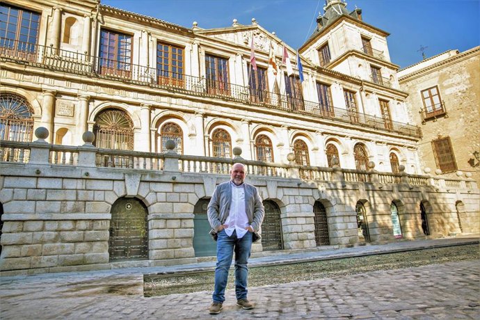 Archivo - Txema Fernández, portavoz de IU-UP en Toledo