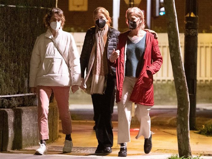 La Infanta Cristina, con sus cuñadas Lucía y Laura