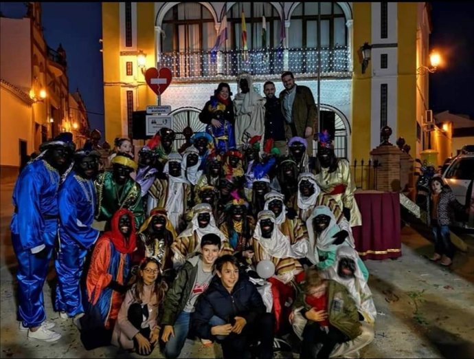 Imagen de archivo de la llegada del Heraldo Real a la localidad de Huévar del Aljarafe.