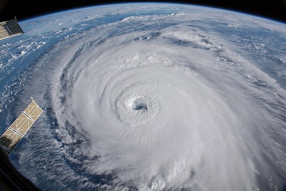 Huracán Florence visto desde el espacio