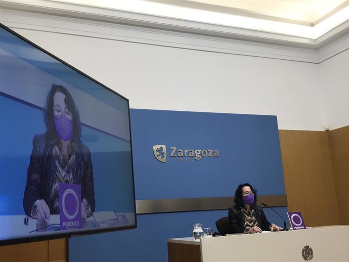 La concejal del grupo municipal de Podemos en el Ayuntamiento de Zaragoza, Amparo Bella