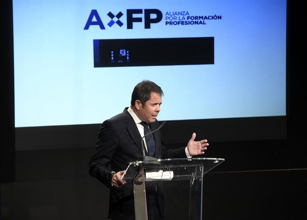 Archivo - El presidente de CEPYME, Gerardo Cuerva, interviene en la presentación de la 'Alianza por la Formación Profesional: una estrategia de país', a 24 de mayo de 2021, en la Casa de América, Madrid, (España). Se trata de una iniciativa impulsada po