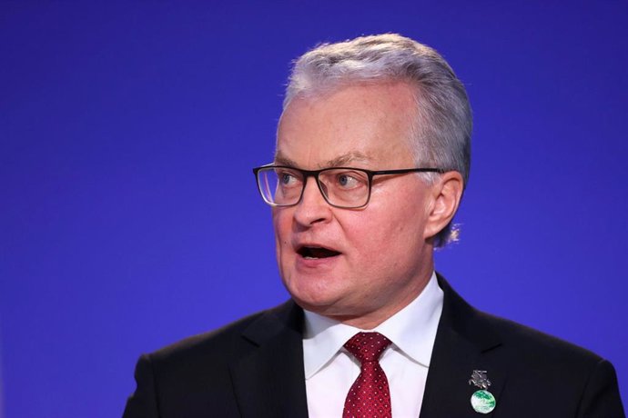 Archivo - El presidente de Lituania, Gitanas Nauseda. 