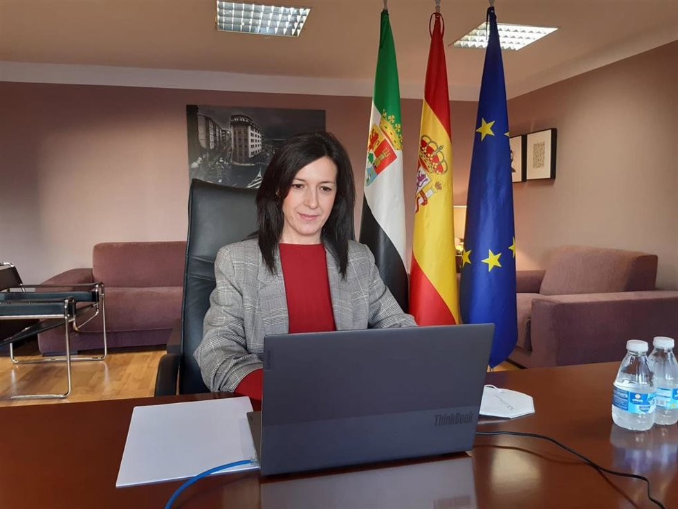 La consejera de Educación de Extremadura, Esther Gutiérrez