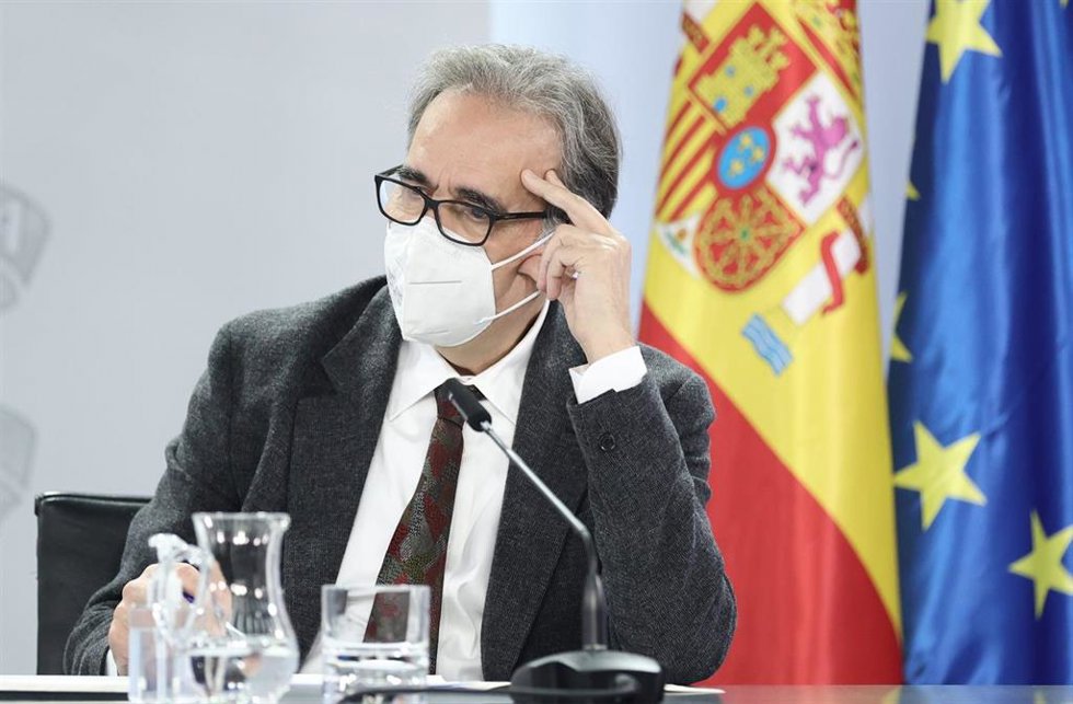 El ministro de Universidades, Joan Subirats, comparece tras una reunión extraordinaria del CISNS, junto a la Conferencia Sectorial de Educación y la Conferencia General de Política Universitaria, en La Moncloa, a 4 de enero de 2022, en Madrid