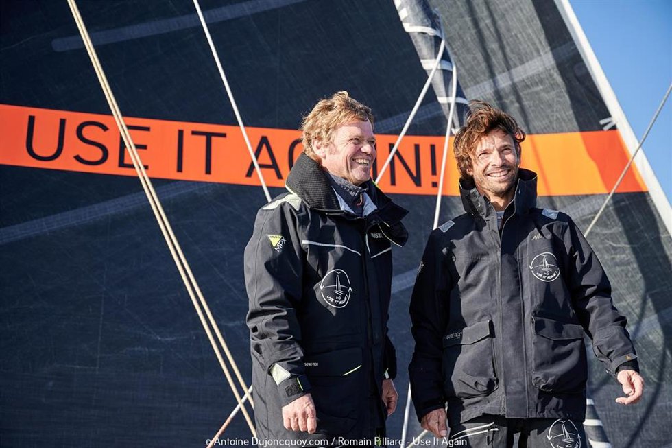 Archivo - El español Alex Pella y el francés Romain Pilliard intentarán lograr el récord absoluto de vuelta al mundo hacia el Oeste en el equipo 'Use It Again!'