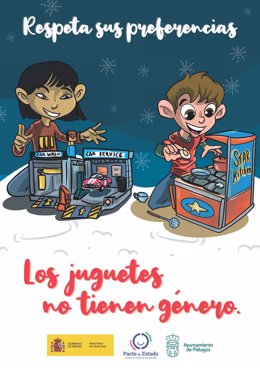 Cartel de la campaña 'Los juguetes no tienen género'