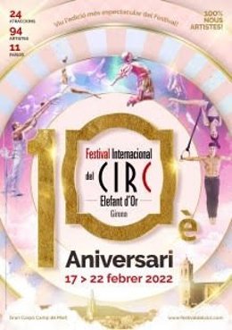 Cartell del X Festival Internacional del Circ Elefant d'Or de Girona
