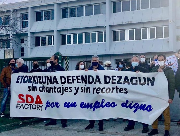 Movilización de trabajadores de SDA Factory en Vitoria
