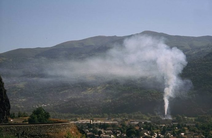 Imagen de la inversión térmica captada por un observatorio de AEMET