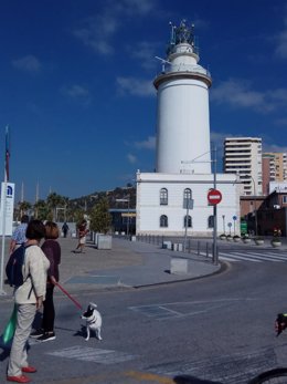 Archivo - La Farola de Málaga en el puerto