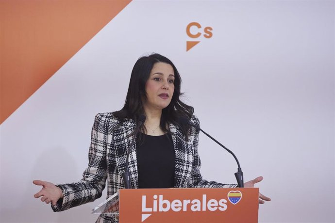 La presidenta de Ciudadanos, Inés Arrimadas.