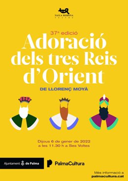 Cartel de la 37 edición de la Adoración de los Tres Reyes de Oriente.