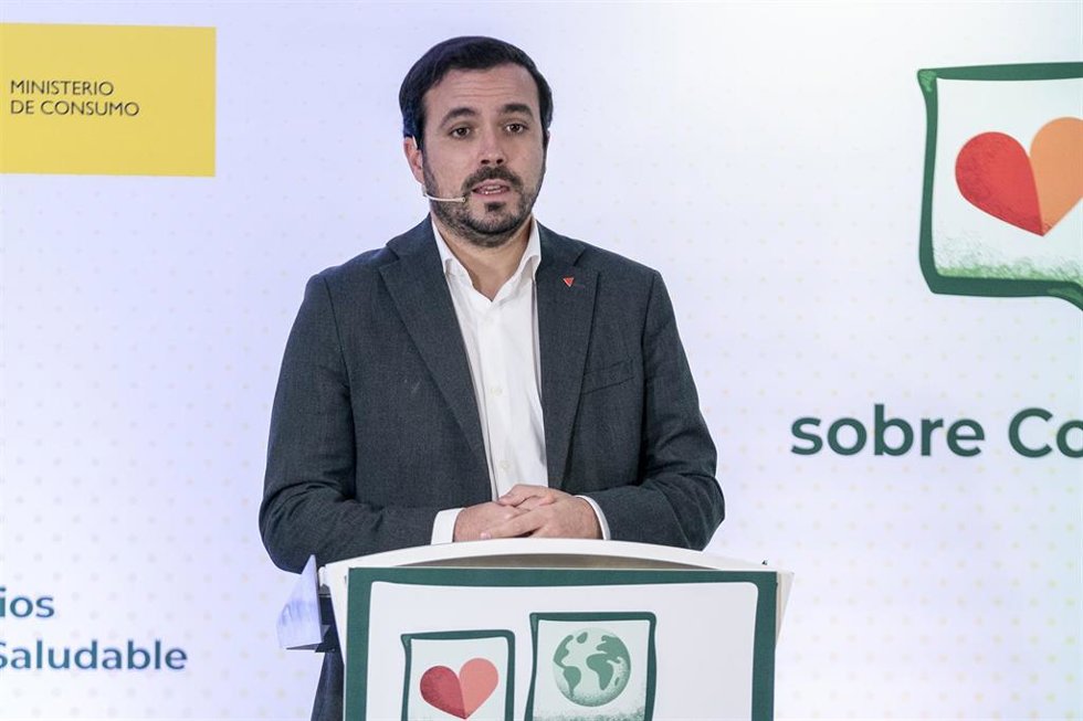 El ministro de Consumo, Alberto Garzón. (Imagen de archivo).