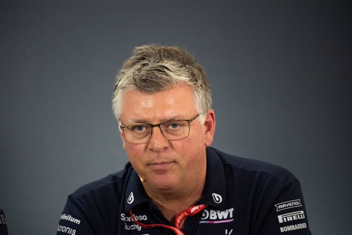 Archivo - FILED - 26 July 2019, Baden-Wuerttemberg, Hockenheim: Otmar Szafnauer Chief Executive Officer and Team Principal of the Racing Point F1 Team attends a press conference. Szafnauer said Friday "there is no timetable" on when a final decision wil
