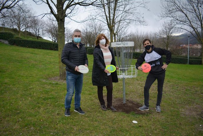 Campo de disc golf en Sestao.