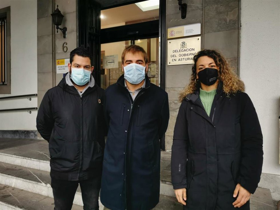 Rubén Rosón, Daniel Ripa y Tania González.