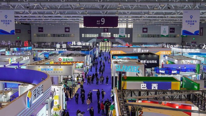 One of the exhibition halls at CHTF2021 in Shenzhen China