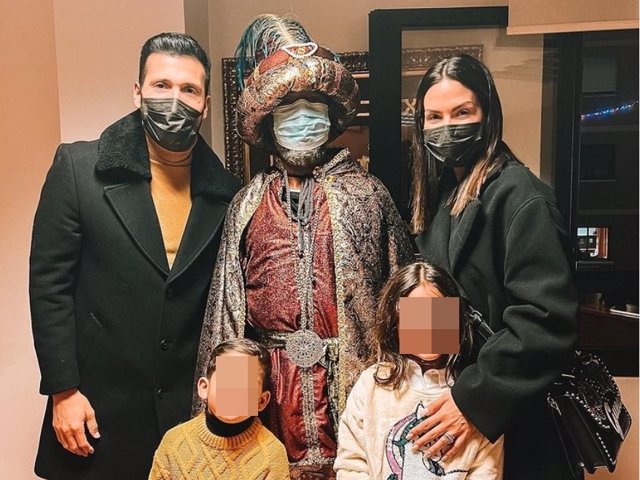 EZEQUIEL GARAY Y TAMARA GORRO CON SUS HIJOS