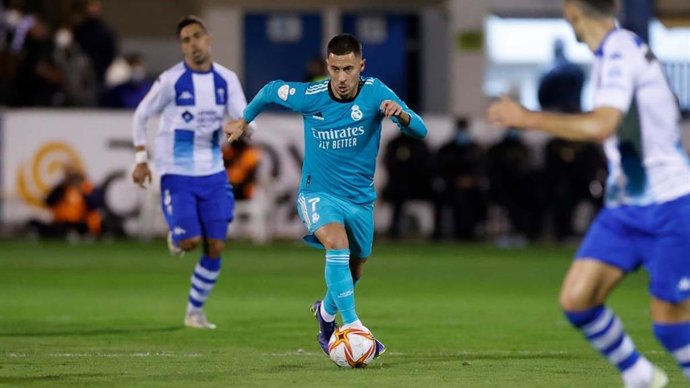 Eden Hazard en el partido de Copa del Rey frente al Alcoyano