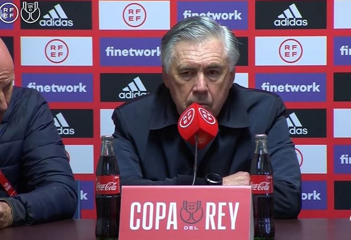 Carlo Ancelotti en rueda de prensa