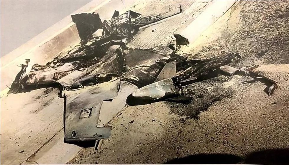Archivo - Imagen de archivo de un dron derribado en Arabia Saudí