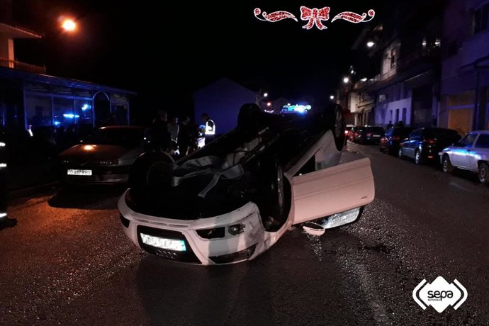 Imagen del accidente en Valdés.