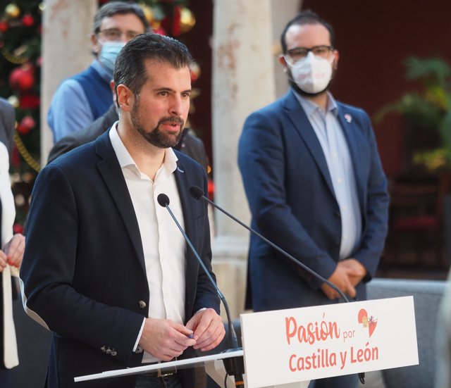 El secretario general del PSOE de Castilla y León y candidato a la Presidencia de la Junta de Castilla y León, Luis Tudanca