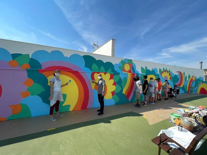 Taller de grafiti en María (Almería).