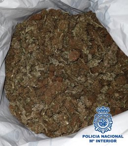 Marihuana incautada en el control policial
