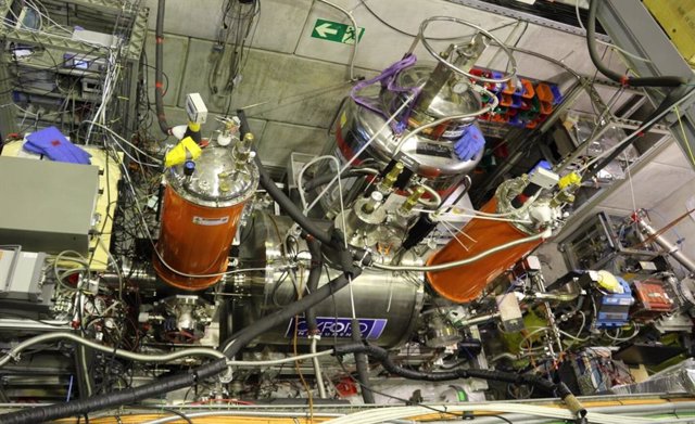 Aspecto del experimento BASE en el CERN