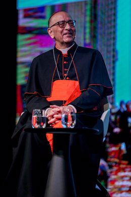 El cardenal y presidente de la Conferencia Episcopal Española,  el arzobispo de Barcelona, Juan José Omella