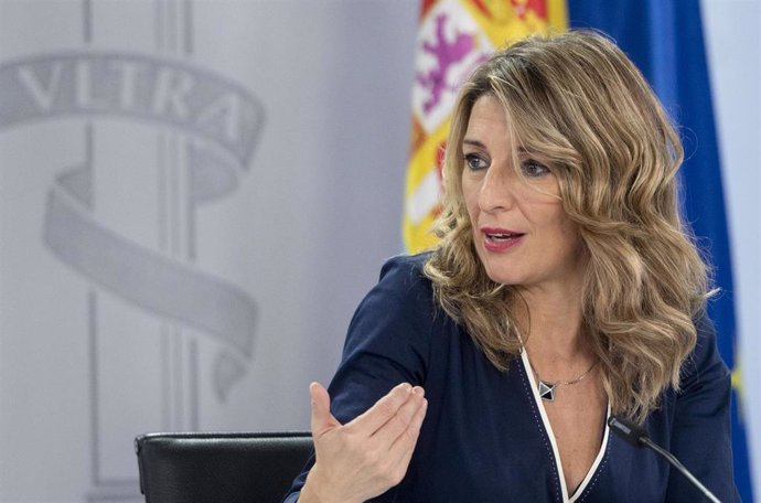 La vicepresidenta segunda y ministra de Trabajo y Economía Social, Yolanda Díaz, en una imagen de archivo.