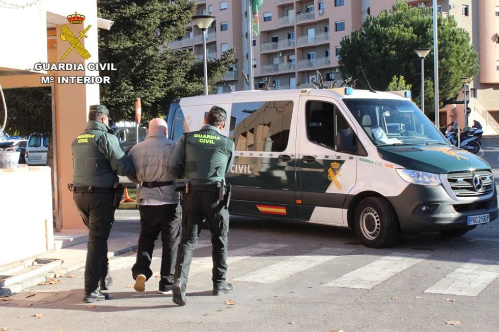 Detención de Baldy, en el marco de una operación de la Guardia Civil