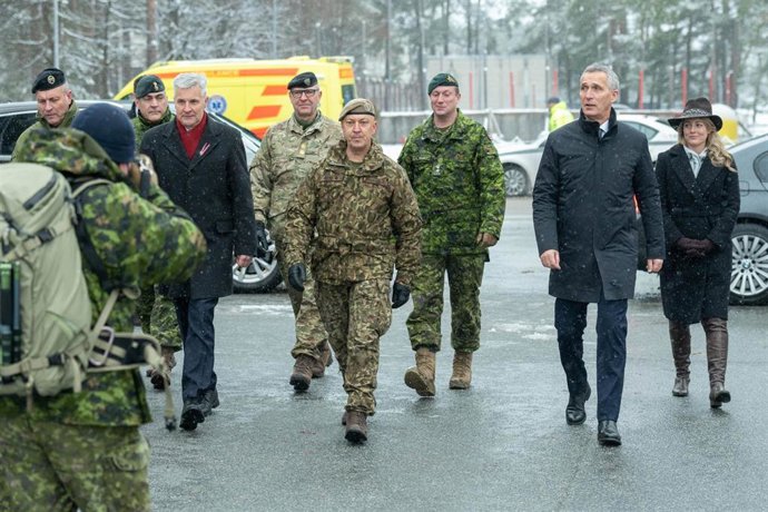 Archivo - El secretario general de la OTAN, Jens Stoltenberg, visita Lituania 