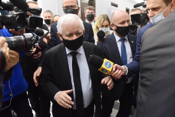 Archivo - Jaroslaw Kaczynski, presidente del partido PiS.