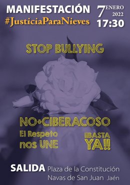 Cartel de la manifestación.